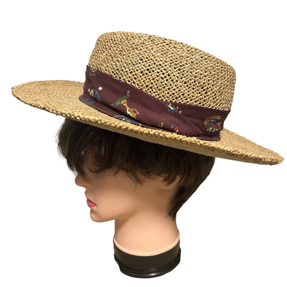 Summer Club Straw Hat Styled in Australia protection from skin cancer LIKE NEW